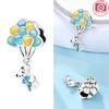 Charmscopper Original Blue Balloon Bear Coffee Tree Sloth Green Zircon Animal Beads Fit Bracelet Women Jewelry Diy Gift
