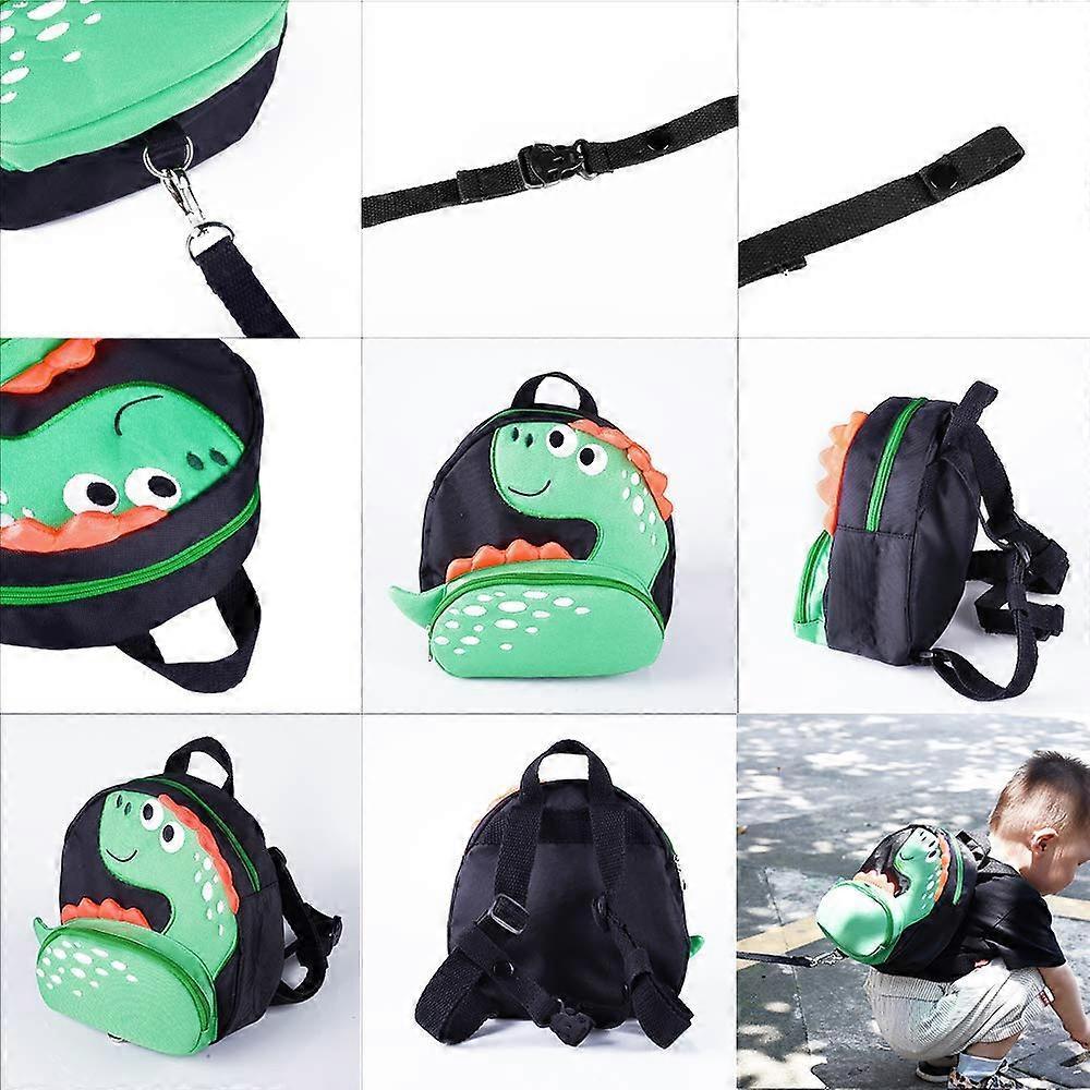Toddler Backpack with Anti-Lost Harness Small Dinosaur Backpack Safety Leash for Boys and Girls Age 1-2 Years Old
