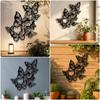 Black Butterfly Wall Decoration Waterproof Butterfly Hanging Ornament Home Decoration