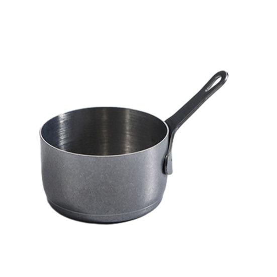 Cănuță de sos din oțel inoxidabil cu mâner Reutilizabilă Metalică pentru sosuri Mici Servitor pentru condimente pentru Ketchup Aperitive Sos de soia