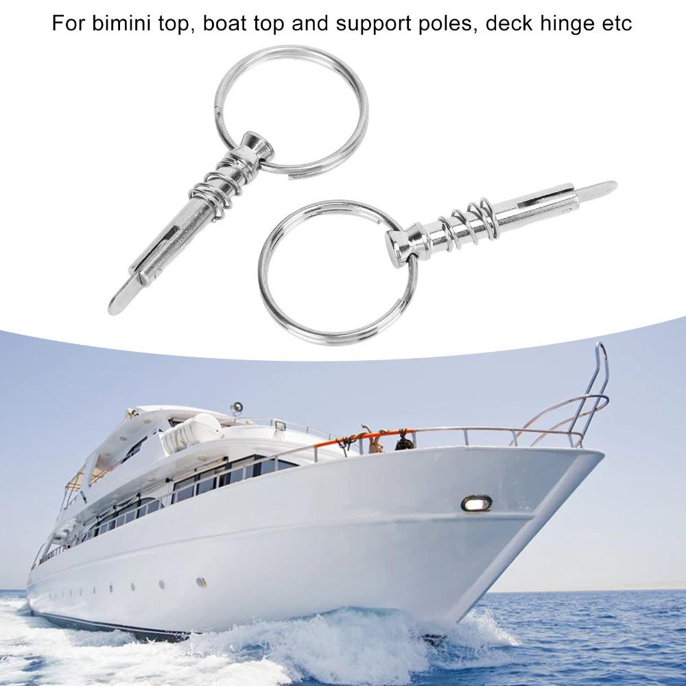 2PCS Corrosion Resistant Quick Release Pin 316 Stainless Steel Bimini Top Pin Marine Use