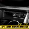 For Toyota Highlander XU70 2020 2024 2024 2024 ABS Car Central Control USB Frame Cover Trim Sticker Decoration Accessories