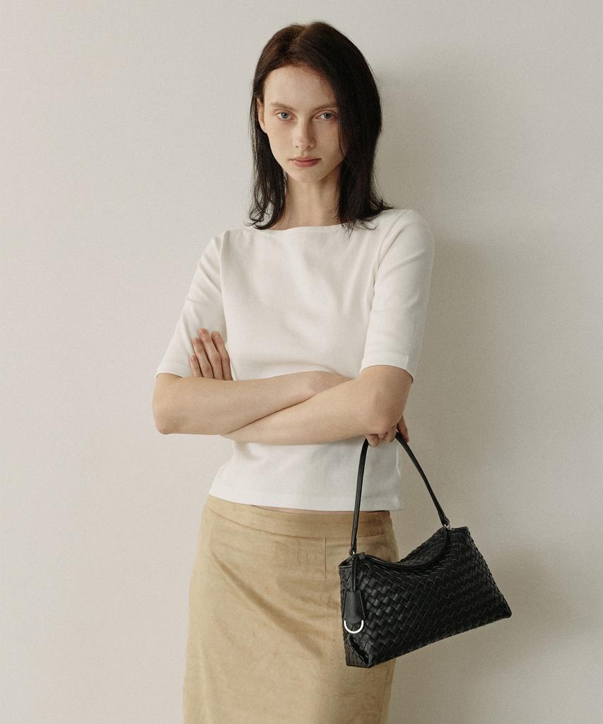 Moremorr Tresse Bag _ Black 3-Way Weaving Bag