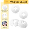 4pcs 15mm Radiator Pipe Collars Cover Plastic Radiator Escutcheon Water Pipe Cover For Wall Duct Faucet