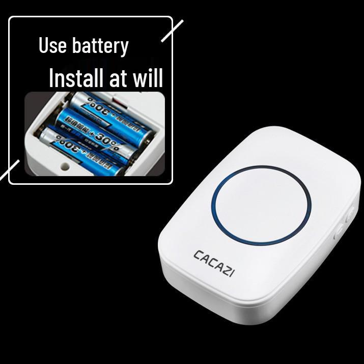 Wireless Waterproof Doorbell: Battery Operated, Plug-Free, Flashing Signal, Ideal for Elderly Pager