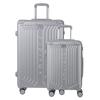 Set of 2 Rigid Suitcases  (L-76cm) (S-56cm) MAD SILVER