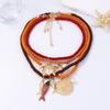 4Pcs/Set Ocean Elements Sea Turtle Fish-Shaped Pendant Necklaces For Women Holiday Party Jewelry Gifts
