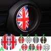 2pcs 3D Crystal Epoxy Car Interior Pull Handle Sticker For B+W MINI Countryman Car Styling
