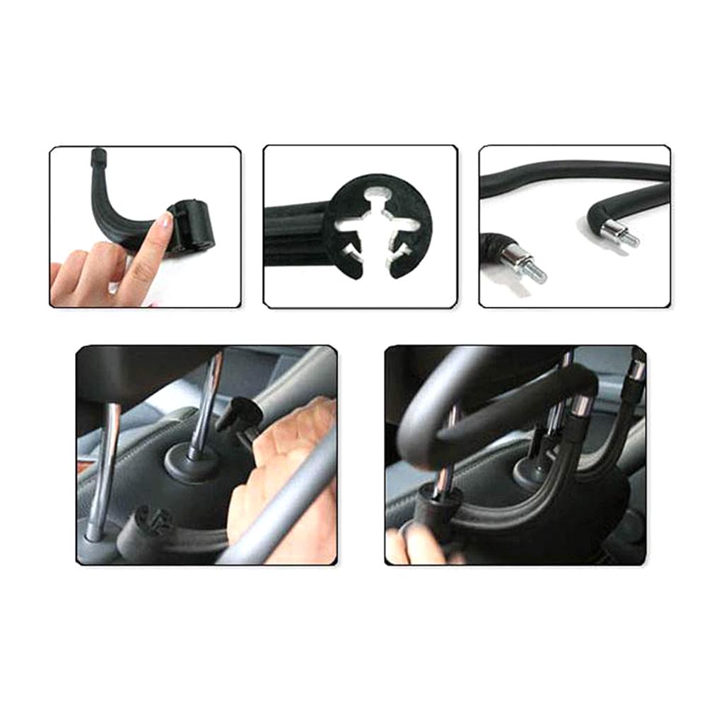 Car Coat Hanger Headrest Back Seat Coat Hanger Multifunctional Car Hanger for Coat Suit Jacket