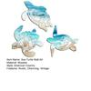 3 Pcs Wooden Sea Turtle Wall Decor Vintage Beach Theme Turtle Wall Art Ocean Coastal Hanging Ornaments for Home Lake House Bathroom