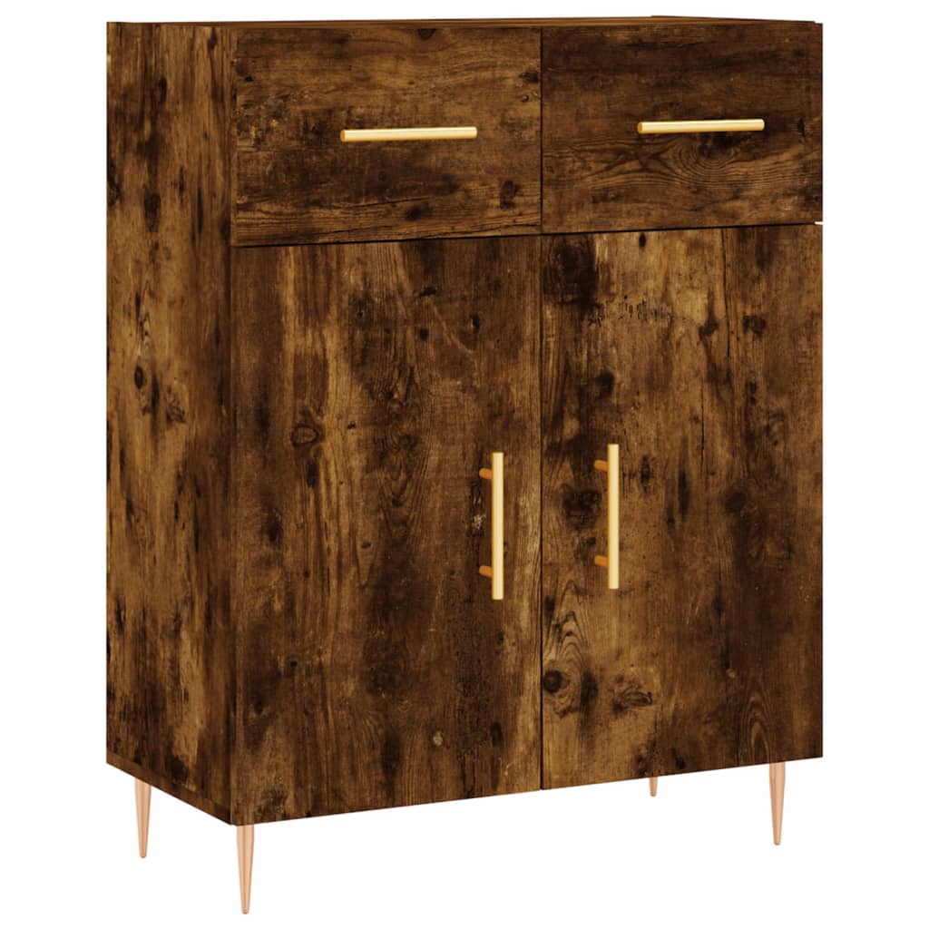 Highboard Smoked Oak 69.5 X 34 X 180 Cm Particleboard