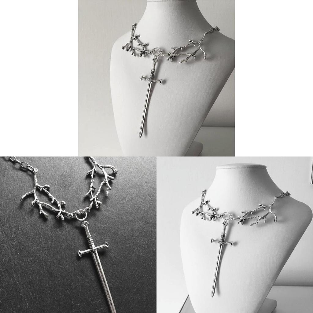 Geometric Cross Pendant Chain With Alloy Material For Fashion Women
