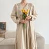 New ArriVals Open Run Women OVersized V Neck Nylon Spring Dress