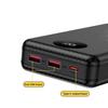 Boîtier de batterie externe 6 x 18650, double port USB type C, avec éclairage de camping, 20 000 mAh, boîtier de rangement pour batterie