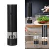 Electric Peppers Mill Set Electric Salt Mill Peppers Grinder USB Rechargeable Adjustable Mill for Kitchen Cooking