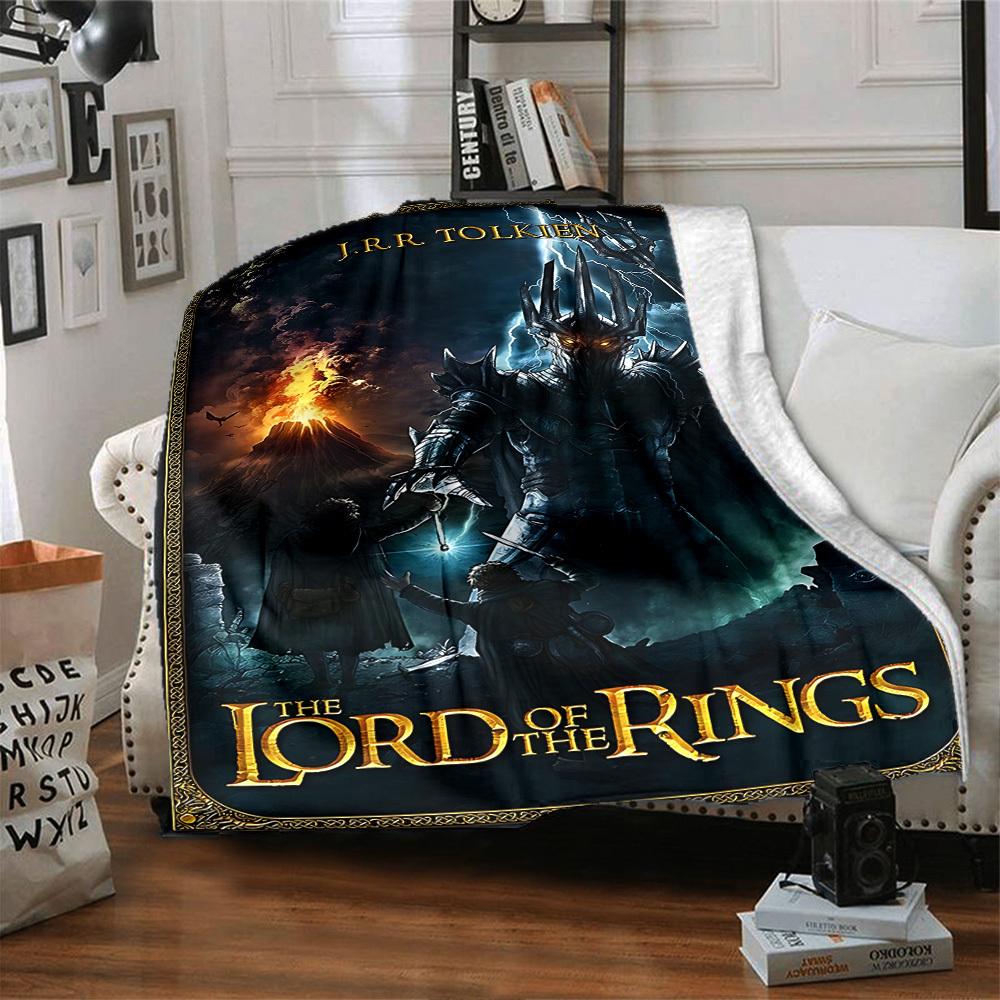 1 Stück J.R.R. Tolkien, Der Herr der Ringe Flanelldecke Weiche Warme Überwurfdecke für Zuhause, Büro, Reisen, Ganzjahres Gemütliche Bettwäsche GeschenkL1065