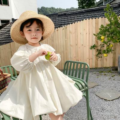 Lace Collar Spring Girl Princess Dress Baby Skirt Birthday Palace Fairy Dress