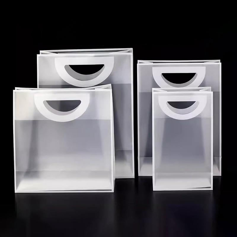 Sac cadeau transparent, accessoire cadeau de Saint-Valentin, sacs à bonbons, sacs à gâteaux, sacs de courses portables, fournitures d'emballage cadeaux, cadeaux de mariage pour invités