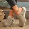 Fashion Ladies Shoes 2025 Brand Baotou Women's Slippers Fashion Belt Buckle Casual Slippers Women Summer Solid Plus Size Flat Slippers