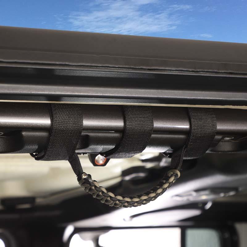 Car Umbrella Rope Roof Top Handle With Light For Jeep Wrangler JL/ Gladiator JT JK 2007-2024
