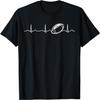Funny Football Ball Heartbeat Clothing Fan Men Boys T-Shirt
