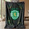 Sporting CP FC Soft Flannel Fleece Blanket Lightweight Cozy Warm Throw Blanket For Sofa Bed Home Decor