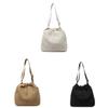 Nylon Bucket Bag With Drawstring Closure For Casual Daily Use