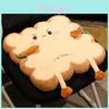 Adorable Toast Cushion For Chair With Soft Plush Material For Bedroom Use