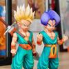 4 Stück/Set 18-20cm Mittlere Größe Dragon Ball Figur Super Saiyajin Son Goku Torankusu Trunks Goten Figur Modellpuppen