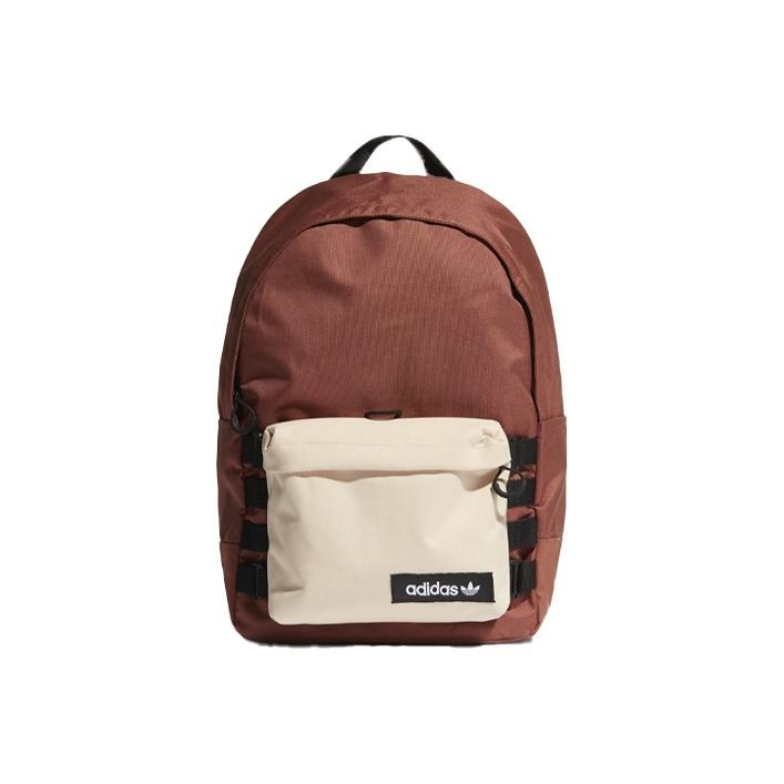 Adidas Originals Trefoil Polyester Backpack Unisex Multicolor/Brown