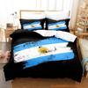 Argentinische Flagge Bettwäscheset Einzelbett Twin Full Queen King Size Bettset Erwachsene Kind Schlafzimmer Bettbezug Sets 3D Druck Bettlaken Set