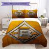 Borussia Pattern Bedding Uilt Set Uilt Cover Pillowcase Home Decoration Birthday Gift (1 * Duvet Cover + 2 * Pillowcase Without Core)17
