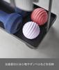 Yamazaki Jitsugyo Fitness Goods Storage Rack with Casters Black X X Tower Muscle Training Goods Storage Rack 1990 Approx. W50.3 D18.5 H45.5cm