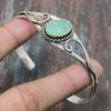 Fire Opal Gemstone Handmade Solid 925 Sterling Silver Cuff Jewelry Bangle Adjustable