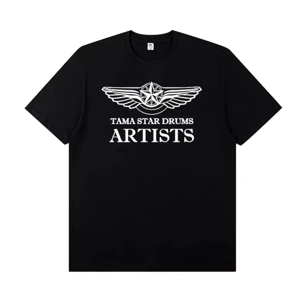 2025 Tama Drumstel 40e Verjaardag Perifeer Bedrukt Rock Drummer T-shirt Heren Korte Mouw Band Dress Shirt