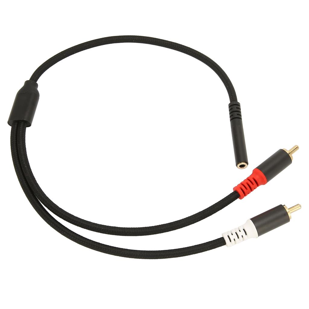 3.5mm To 2RCA Cable Female To Male Stereo Bidirectional Gold Plated Sound Y Splitter Cord for Phone