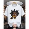Men'S Casual Summer T-Shirt Funny Cartoon Print Regular Fit Round Neck Stretch Adult Unisex Fashion Top for Daily Wear