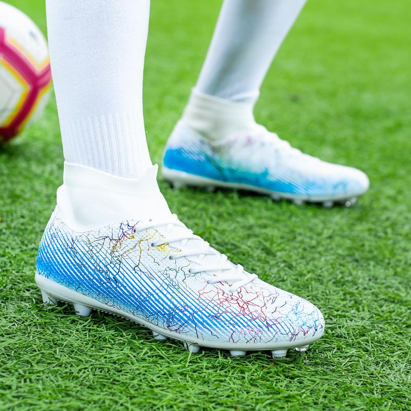 Football Shoes High-top Sock Mouth Football Shoes Men's Long Nail Children Youth Competition Sneakers Football Boots For Kids