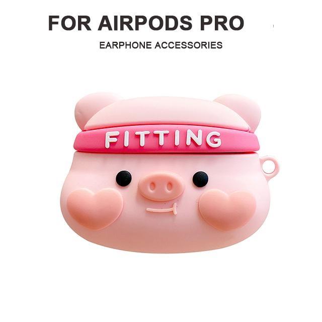 3D aranyos szilikon fülhallgató tok Airpodshoz 1 2 3 aranyos tárolódoboz Airpods Pro-hoz Puha védőtok Airpods Pro-hoz