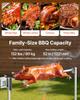 Parrilla de Asador, AC220-240V Kit de Parrilla de Asador Eléctrica de 8 Niveles de Altura, Kit de Asadores para Parrillas BBQ con Capacidad de Carga de 60 kg, Motor de 38W, Acero Inoxidable