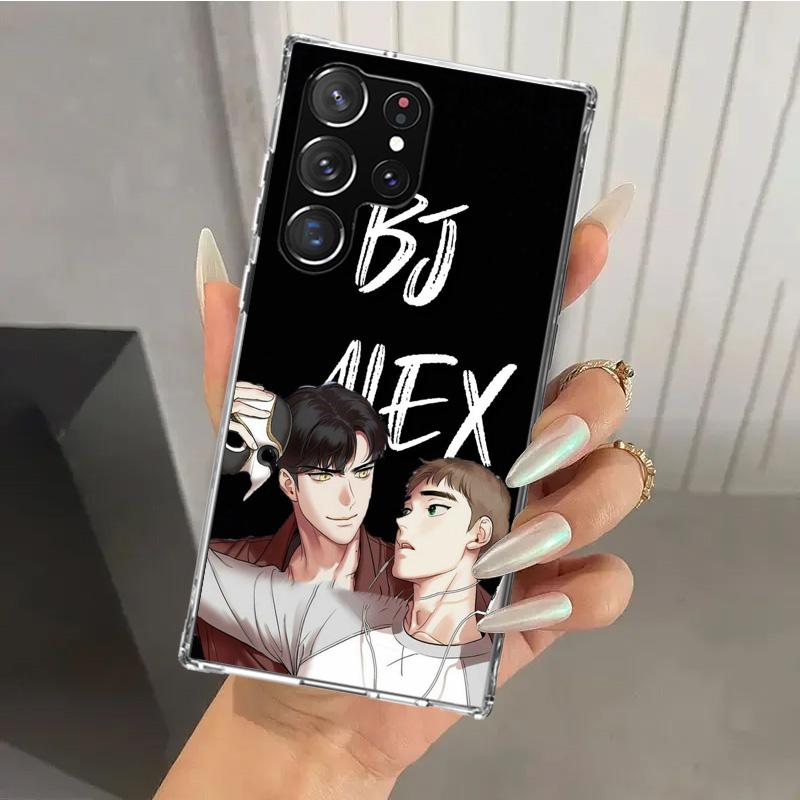 Coque de téléphone Anime B-J-Alex pour Samsung Galaxy S26 S24 S23 Ultra S25 Edge S22 S21 Plus S20 FE + Coque Souple Imprimée Funda Galaxy S24