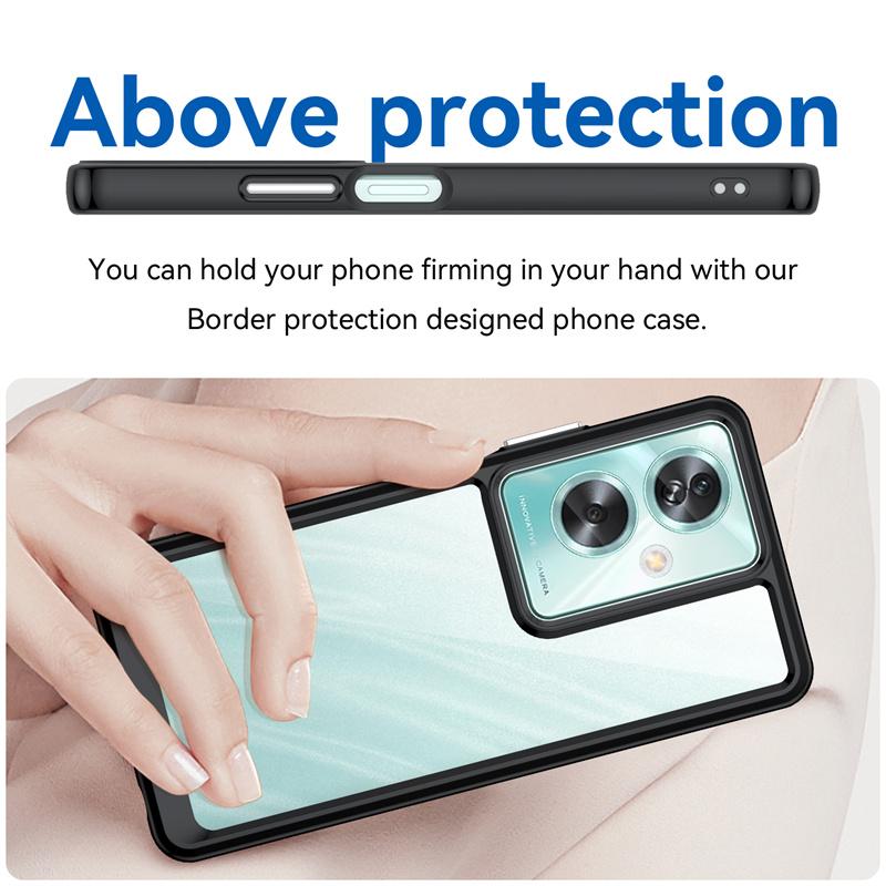 Coque TPU Transparente Antichoc pour OPPO A79 5G A98 A78 A58 A77 A77S A57 A57S Housse de Protection Complète