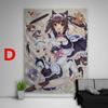 Nekopara Anime Tapestry Wall Kawaii Room Decor Art Print Poster Cute Girl Manga Aesthetic Dorm Background Cloth For Bedroom