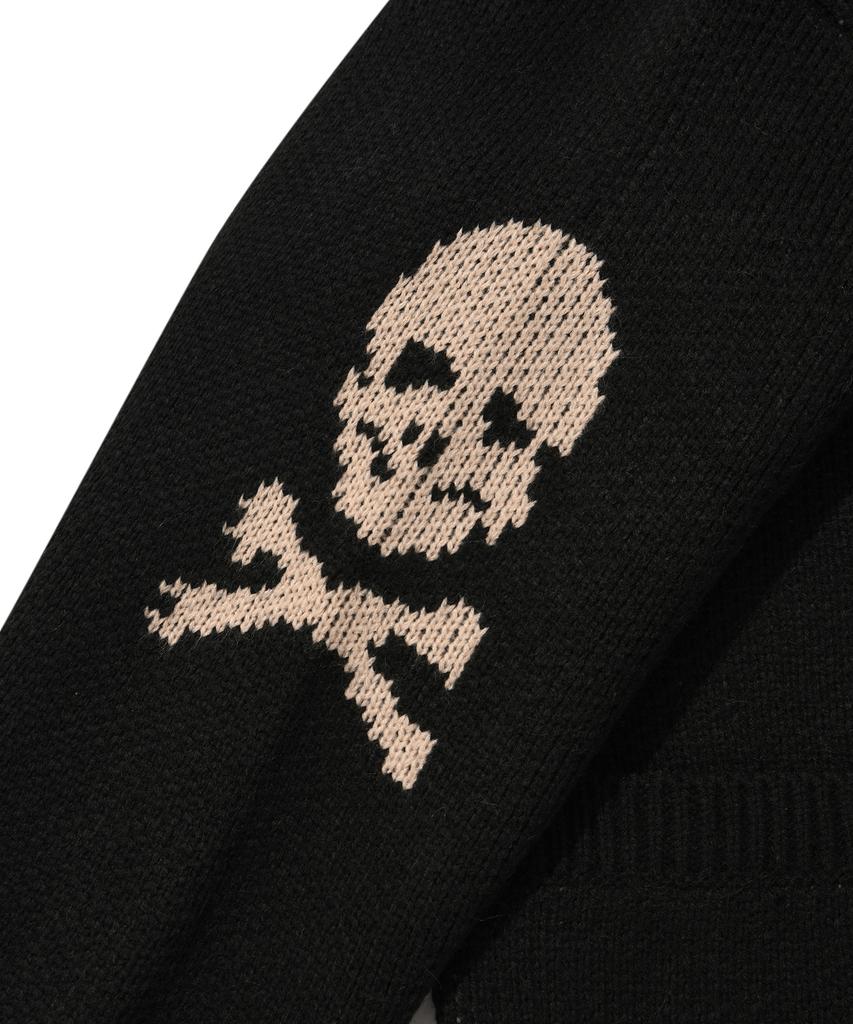Seuweideu Skull Cowichan Sweater [Black]