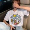 Süßes veganes Harajuku T-Shirt Damen Ullzang Kawaii Save The Bees T-Shirt 90er Jahre Grafik Cartoon