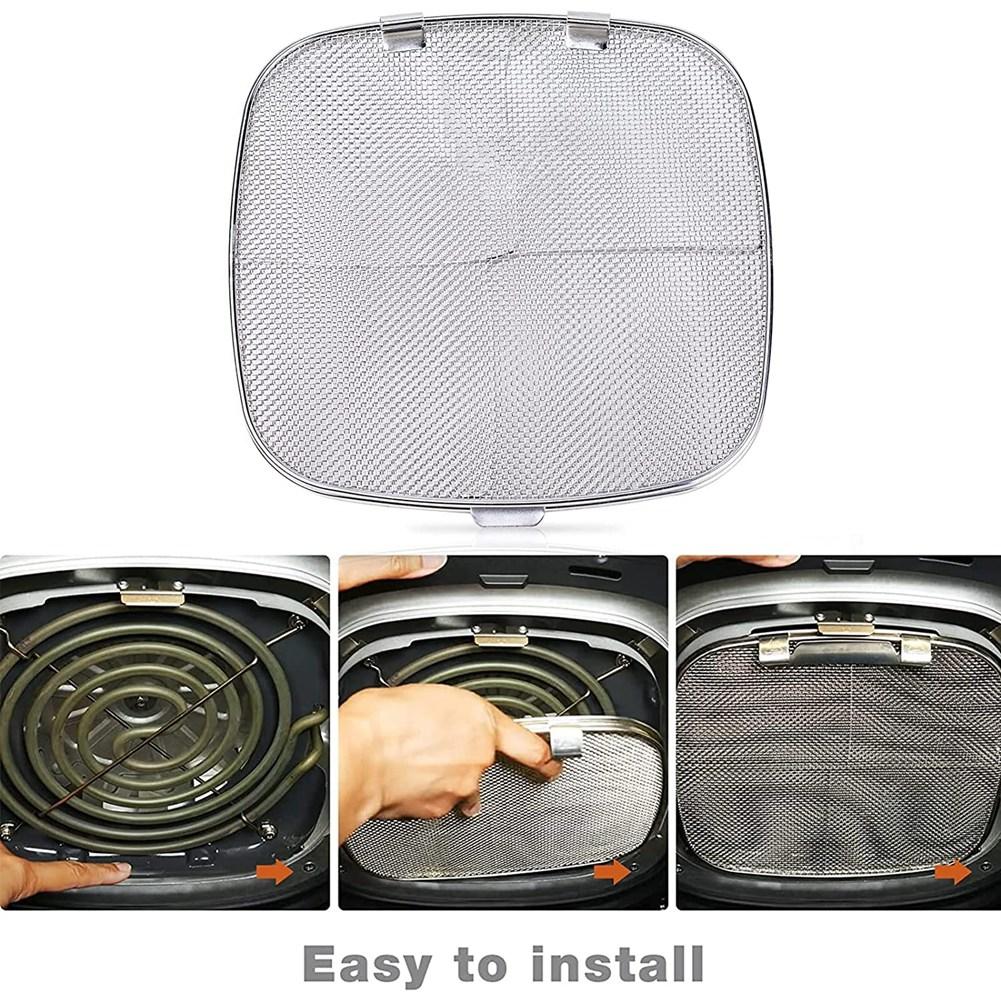 Stainless Steel Splatter Shield for Ninja Foodi AG301, Air Fryer Accessories for Ninja Foodi 5-In-1 Indoor Grill