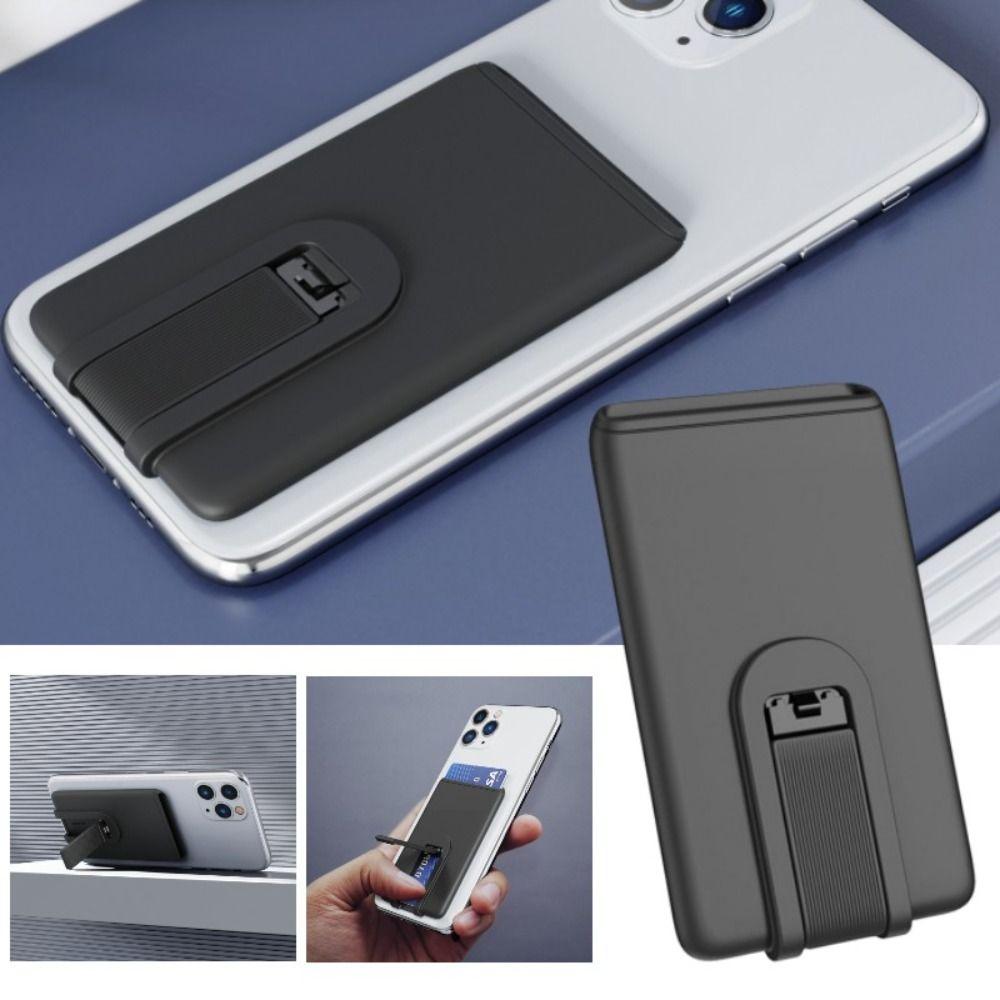 Back Stand Wallet Case Silicone ID Bank Card Paste Sturdy Phone Card Holder Phone