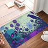 1PC Halloween Skull Mushroom Kitchen Rug Non-Slip Door Mat Pop design Bathroom Rug Bath Mat Carpet for Home Sink Laundry Decor
