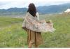 High-End Ethnic Style Angora Red Scarf and Shawl