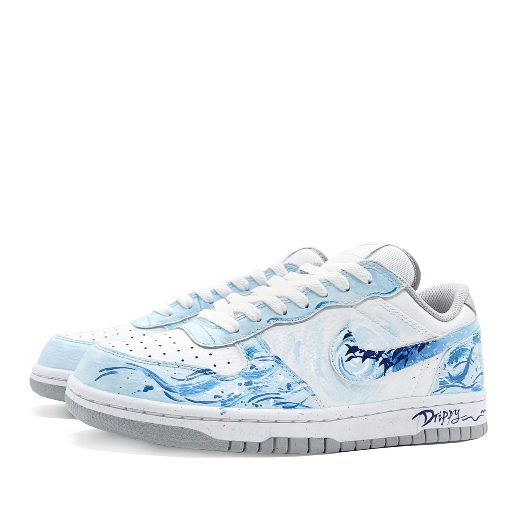 Nike Pantofi Skateboard Joasă Big Ripple Cloud Surge Piele Bărbați Albastru 355152-106(Echipa1496-2)